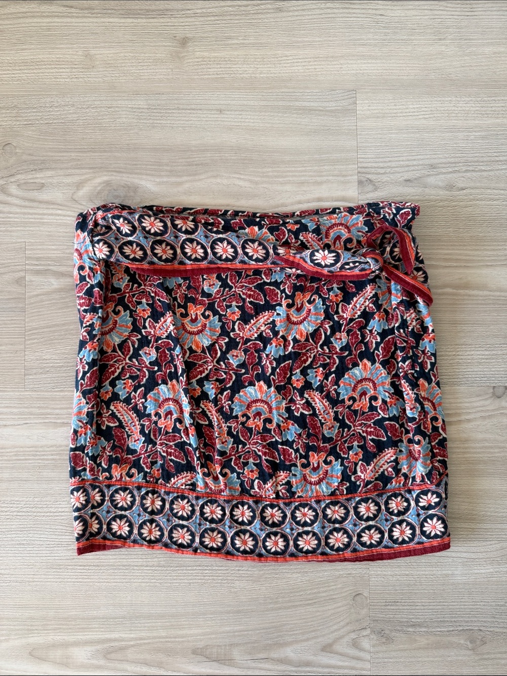 Zara Floral Print Wrap Skirt